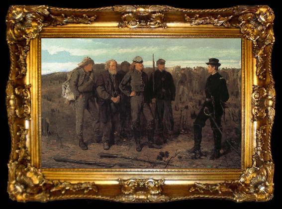 framed  Winslow Homer Front-line players, ta009-2